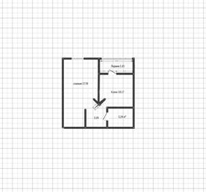1-к квартира, вторичка, 34м2, 13/24 этаж