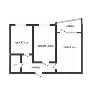 2-к квартира, вторичка, 61м2, 8/17 этаж