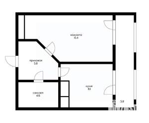 1-к квартира, вторичка, 37м2, 9/10 этаж