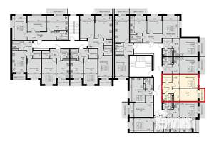 1-к квартира, вторичка, 43м2, 2/3 этаж