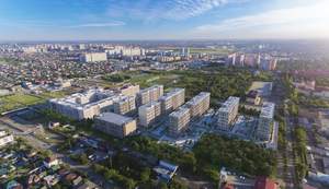 1-к квартира, строящийся дом, 42м2, 2/12 этаж