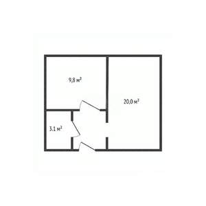 1-к квартира, вторичка, 33м2, 3/4 этаж