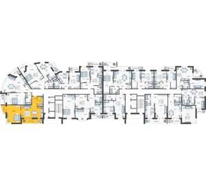 2-к квартира, строящийся дом, 62м2, 14/16 этаж
