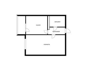 1-к квартира, вторичка, 35м2, 4/17 этаж