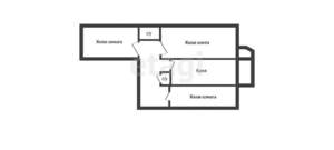 3-к квартира, вторичка, 73м2, 9/16 этаж