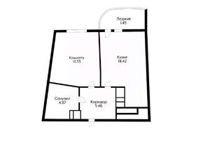 1-к квартира, вторичка, 37м2, 16/24 этаж