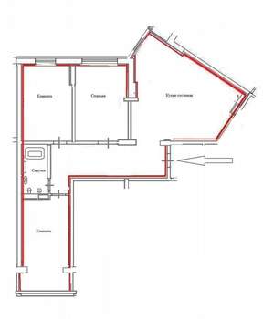 3-к квартира, вторичка, 110м2, 19/24 этаж