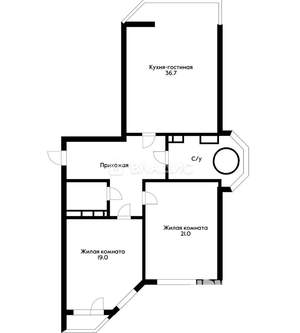 2-к квартира, вторичка, 98м2, 13/20 этаж