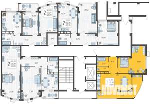 1-к квартира, вторичка, 58м2, 8/21 этаж