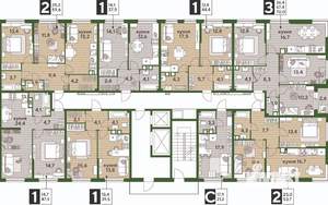 1-к квартира, строящийся дом, 48м2, 9/16 этаж