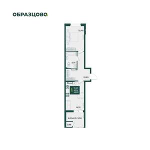 1-к квартира, вторичка, 46м2, 14/18 этаж