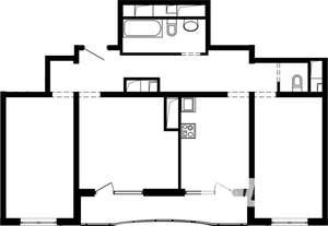 3-к квартира, вторичка, 72м2, 22/25 этаж