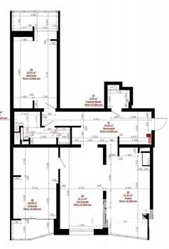 3-к квартира, вторичка, 117м2, 3/22 этаж