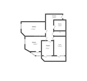 3-к квартира, вторичка, 74м2, 9/24 этаж