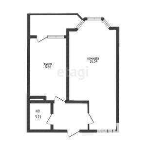 1-к квартира, вторичка, 32м2, 4/18 этаж