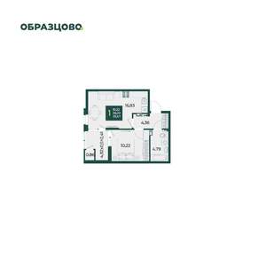 1-к квартира, вторичка, 39м2, 6/18 этаж