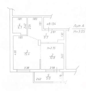 1-к квартира, вторичка, 40м2, 2/16 этаж