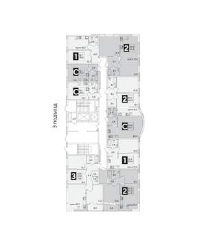 1-к квартира, вторичка, 39м2, 1/16 этаж