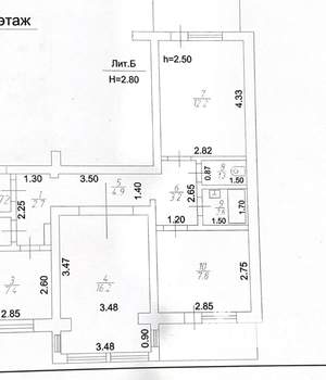 3-к квартира, вторичка, 59м2, 9/9 этаж