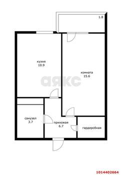 1-к квартира, вторичка, 40м2, 10/24 этаж
