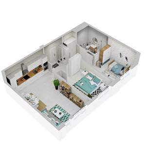 2-к квартира, вторичка, 62м2, 3/9 этаж