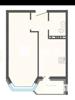 1-к квартира, вторичка, 31м2, 16/19 этаж