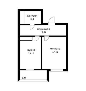 1-к квартира, вторичка, 42м2, 10/11 этаж