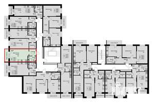 Студия квартира, строящийся дом, 28м2, 2/3 этаж