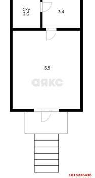 Студия квартира, вторичка, 20м2, 1/9 этаж