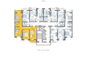 3-к квартира, строящийся дом, 79м2, 17/23 этаж
