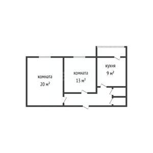 2-к квартира, вторичка, 52м2, 7/9 этаж