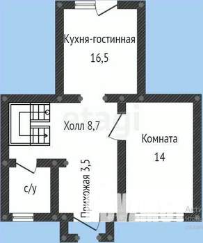 3-к квартира, вторичка, 117м2, 1/2 этаж