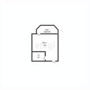 Студия квартира, вторичка, 18м2, 8/25 этаж