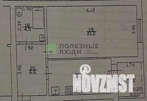 1-к квартира, вторичка, 42м2, 1/3 этаж