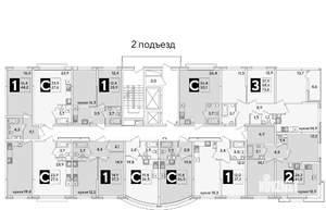 1-к квартира, вторичка, 37м2, 7/16 этаж