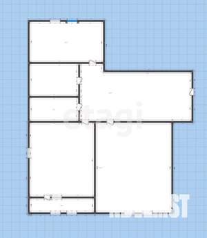 2-к квартира, вторичка, 68м2, 1/12 этаж