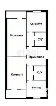 3-к квартира, вторичка, 84м2, 5/16 этаж