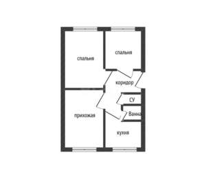 3-к квартира, вторичка, 61м2, 5/5 этаж