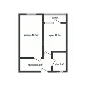 2-к квартира, вторичка, 44м2, 3/16 этаж