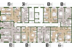 1-к квартира, вторичка, 40м2, 2/16 этаж