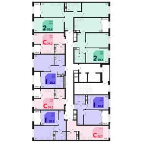 Студия квартира, вторичка, 24м2, 12/18 этаж