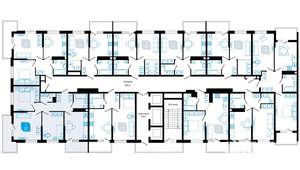2-к квартира, сданный дом, 64м2, 13/22 этаж