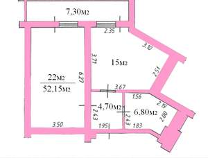 1-к квартира, вторичка, 49м2, 5/18 этаж