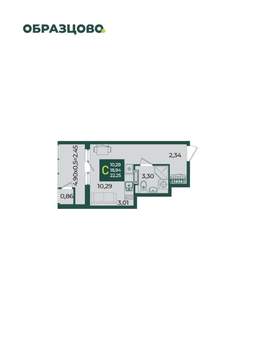 Студия квартира, вторичка, 22м2, 13/18 этаж