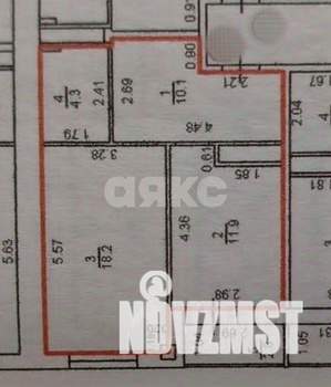 1-к квартира, вторичка, 47м2, 3/15 этаж