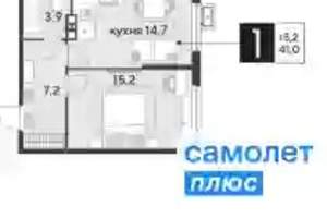 1-к квартира, вторичка, 41м2, 15/9 этаж