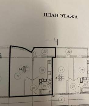 1-к квартира, вторичка, 43м2, 11/22 этаж