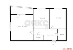 2-к квартира, вторичка, 54м2, 2/16 этаж