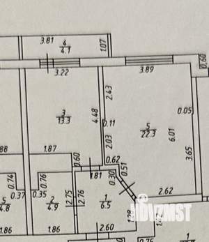 1-к квартира, вторичка, 52м2, 1/16 этаж