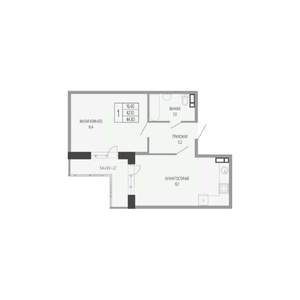 1-к квартира, вторичка, 45м2, 13/17 этаж